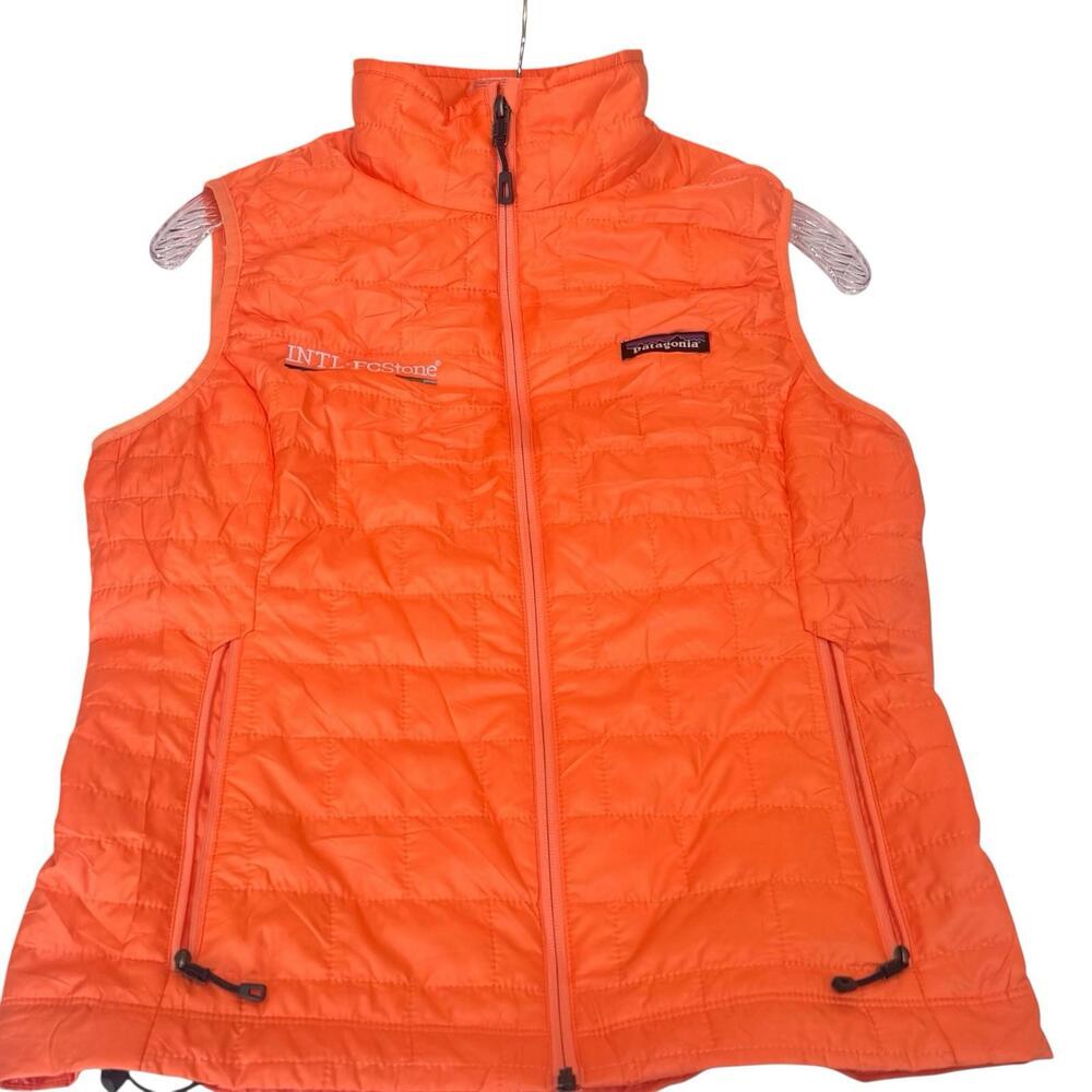 Patagonia Nano Puff Vest Women’s Small Orange PrimaLoft Lightweight Puffer